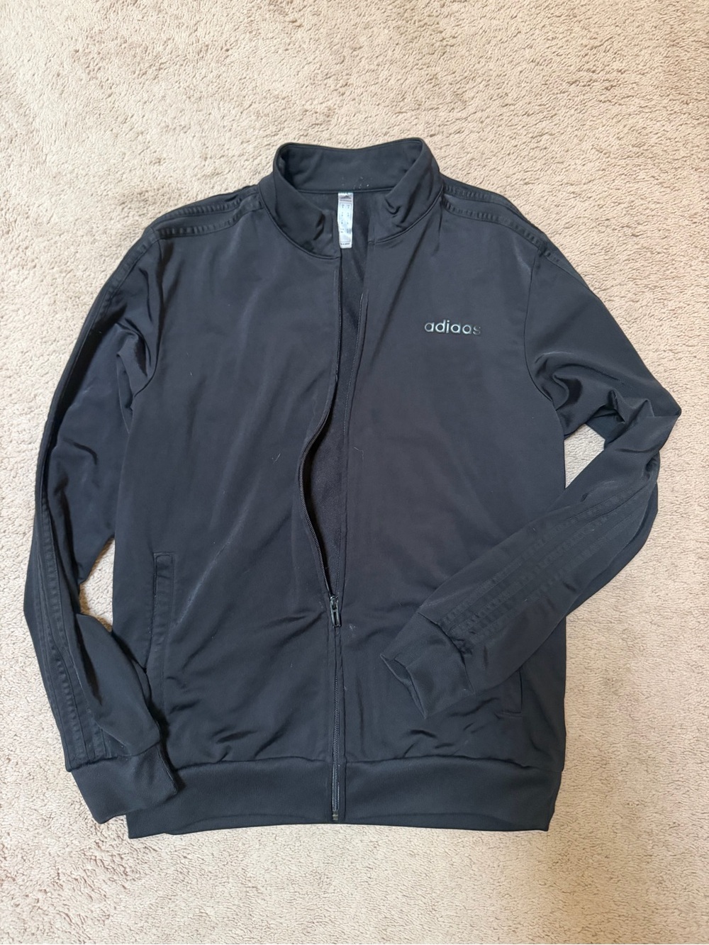 adidas Black Men's Full-Zip Track Jacket